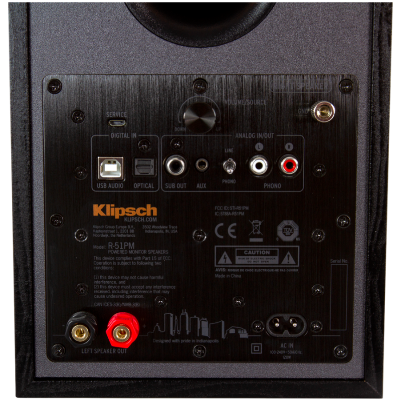 Zvočniki Klipsch R-51PM, črni
