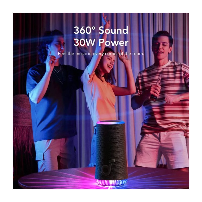 Zvočnik Anker Soundcore Glow, A3166G11, črna