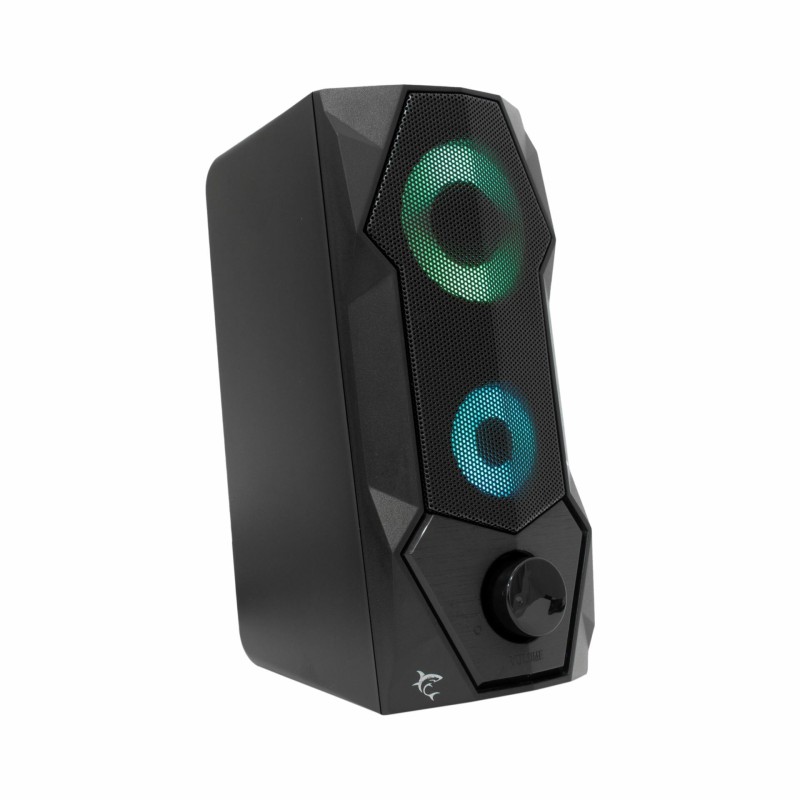 Zvočniki WHITE SHARK 2.0 FLOW RGB USB črni