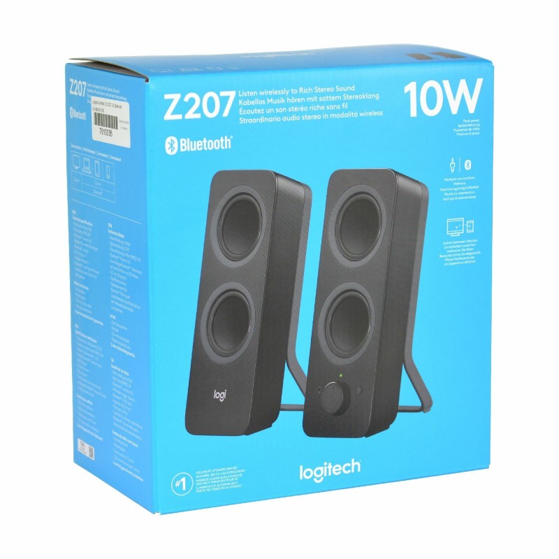 Zvočnik 2.0 bluetooth 10W Logitech Z207, črn