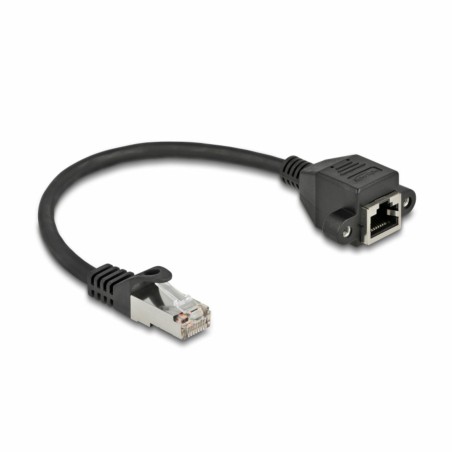 Mrežni kabel Delock patch SFTP CAT.6A, 0,25m, črn