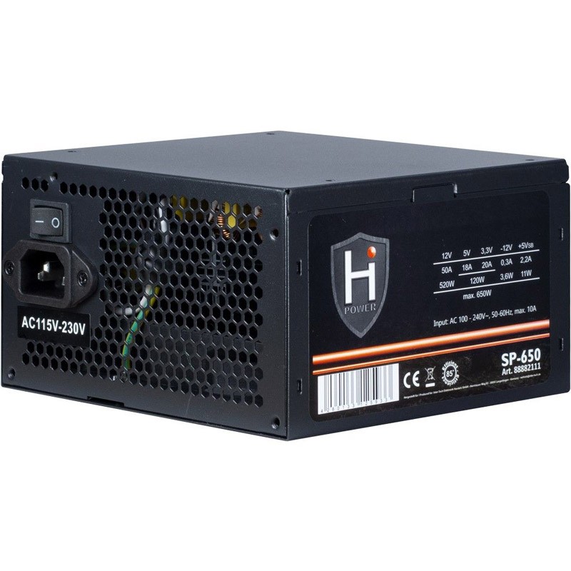 Napajalnik INTER-TECH HIPOWER SP-650W, ATX – bulk pakiranje