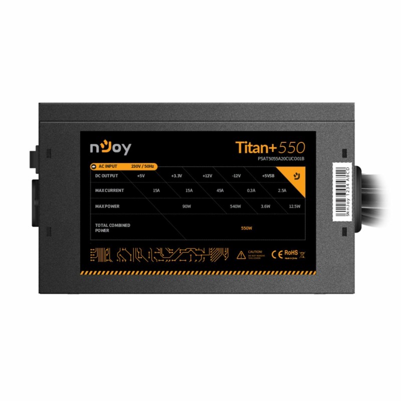 Napajalnik nJoy Titan+, 550W, 80 Plus Bronze