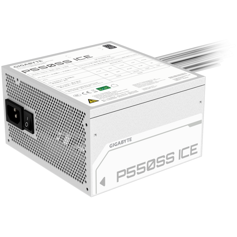Napajalnik Gigabyte GP-P550SS ICE, 550W, 80 Plus Silver, bel