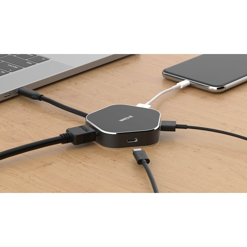 USB Hub D-Link DUB-M420, 4v1 USB-C, HDMI in PD