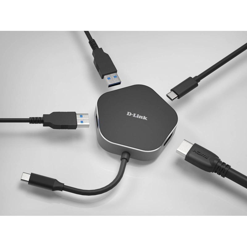 USB Hub D-Link DUB-M420, 4v1 USB-C, HDMI in PD