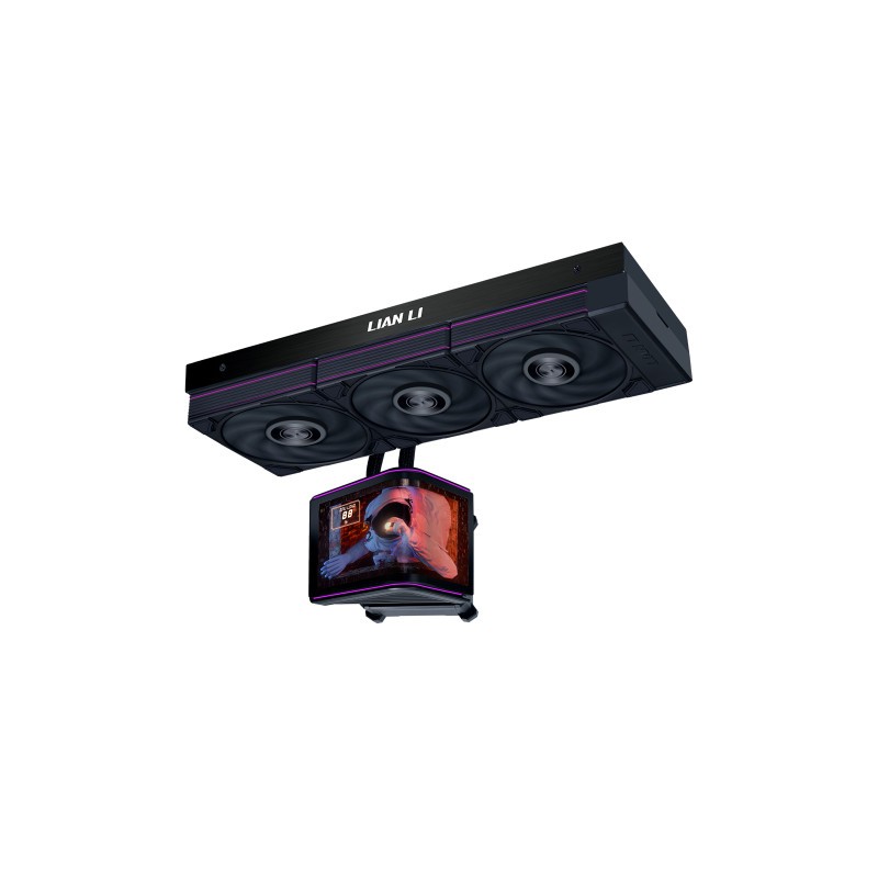 Vodno hlajenje Lian Li HydroShift II OLED Curved 360 P28 V2, črno