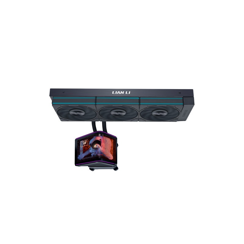 Vodno hlajenje Lian Li HydroShift II OLED Curved 360 P28 V2, črno