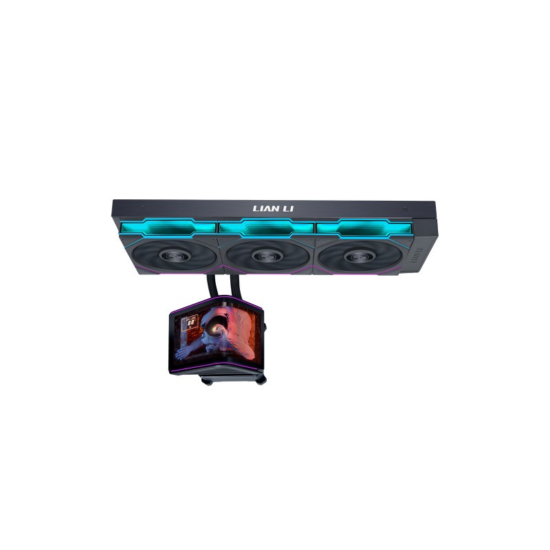 Vodno hlajenje Lian Li HydroShift II OLED Curved 360 TL FLEX, črno