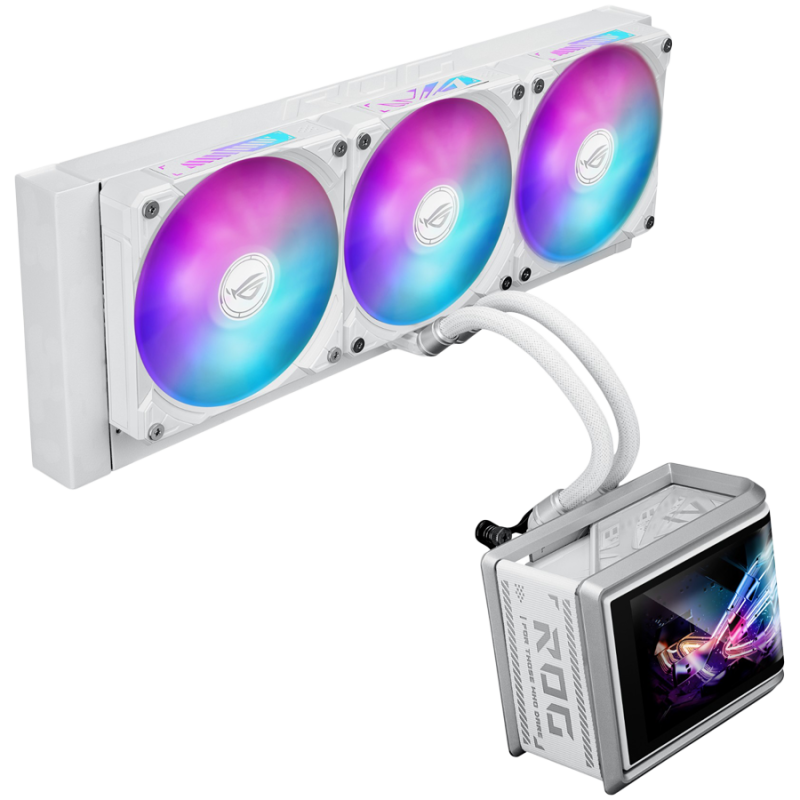 Vodno hlajenje ASUS ROG Ryuo IV SLC 360 ARGB, belo