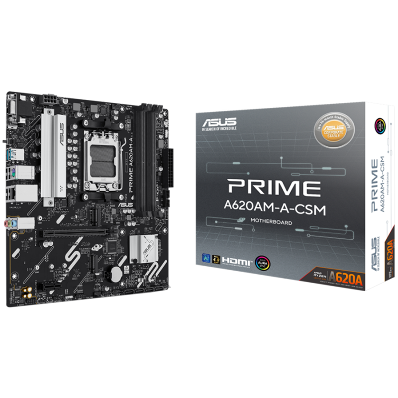 Matična plošča ASUS PRIME A620AM-A-CSM, DDR5, AM5, mATX