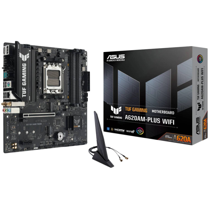 Matična plošča ASUS TUF GAMING A620AM-PLUS WIFI, DDR5, AM5, mATX