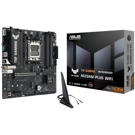 Matična plošča ASUS TUF GAMING A620AM-PLUS WIFI, DDR5, AM5, mATX