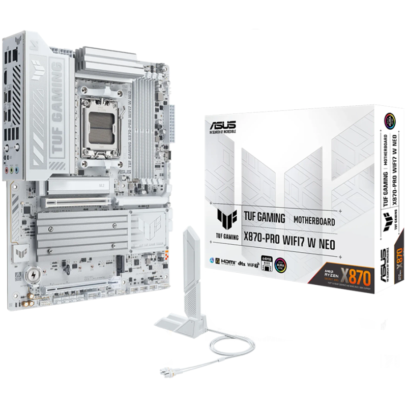 Matična plošča ASUS TUF GAMING X870-PRO WIFI7 W NEO, DDR5, AM5, ATX
