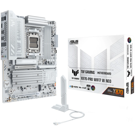 Matična plošča ASUS TUF GAMING X870-PRO WIFI7 W NEO, DDR5, AM5, ATX