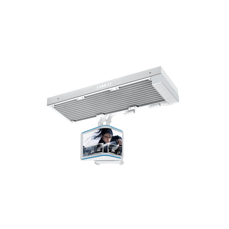 Vodno hlajenje Lian Li HydroShift II OLED Curved 360 Fanless, belo