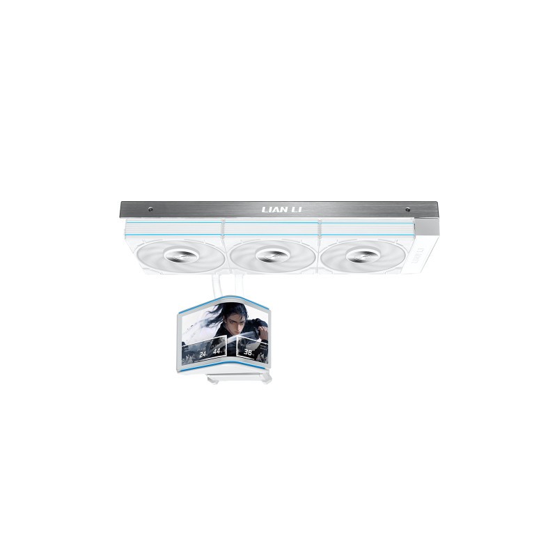 Vodno hlajenje Lian Li HydroShift II OLED Curved 360 P28 V2, belo
