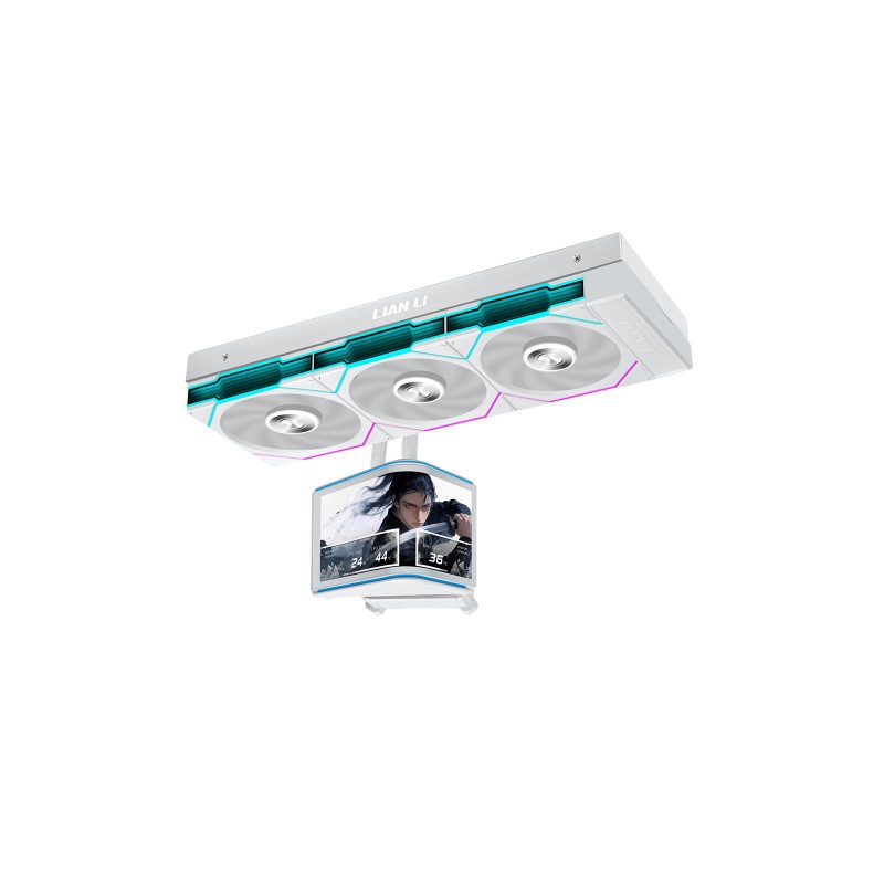Vodno hlajenje Lian Li HydroShift II OLED Curved 360 TL FLEX, belo