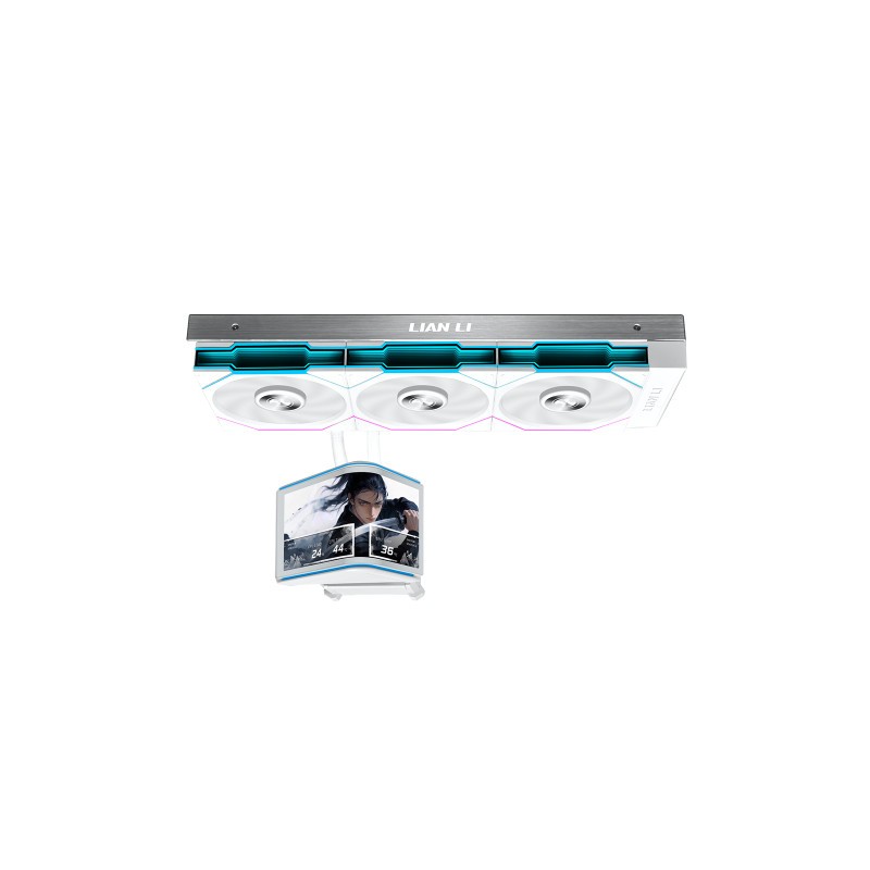 Vodno hlajenje Lian Li HydroShift II OLED Curved 360 TL FLEX, belo