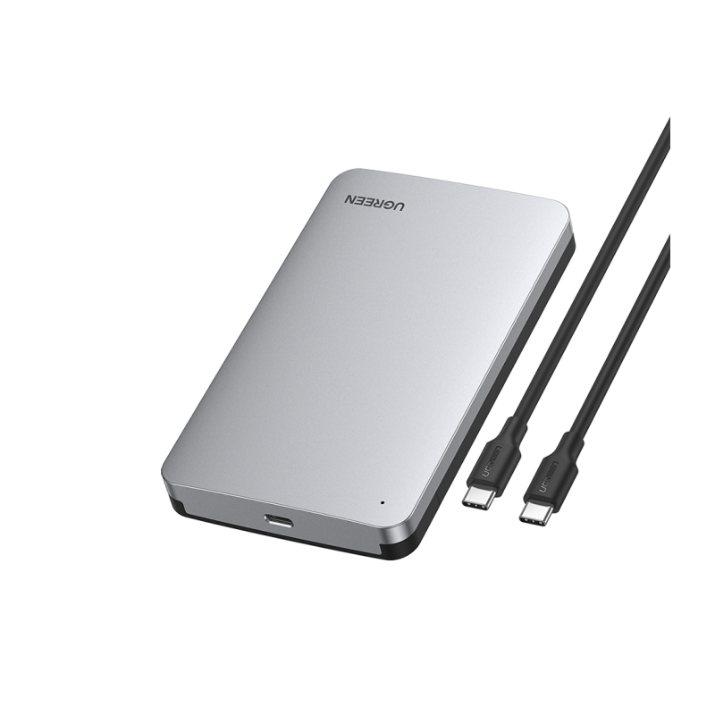 Ohišje za disk Ugreen 2.5 SATA, srebrn - box