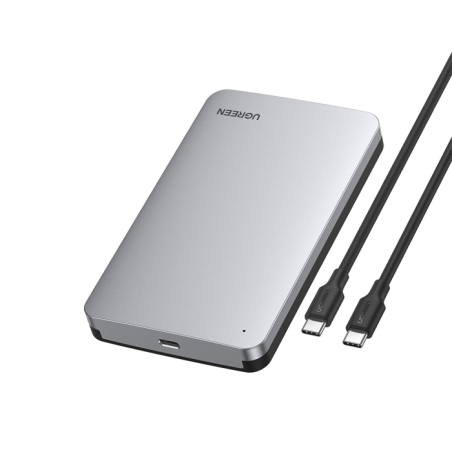 Ohišje za disk Ugreen 2.5 SATA, srebrn - box