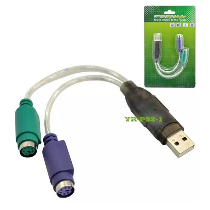 Adapter MicroConnect USB A - 2x PS/2