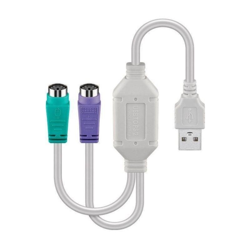 Adapter MicroConnect USB A - 2x PS/2