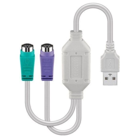 Adapter MicroConnect USB A - 2x PS/2