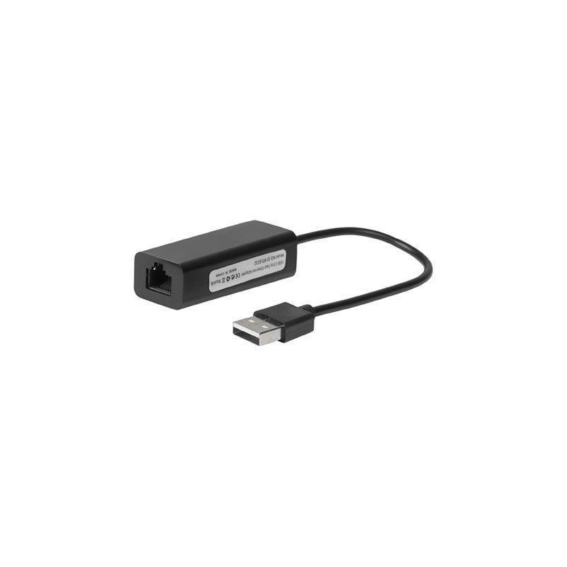 Adapter MicroConnect USB2.0 - Ethernet, črn