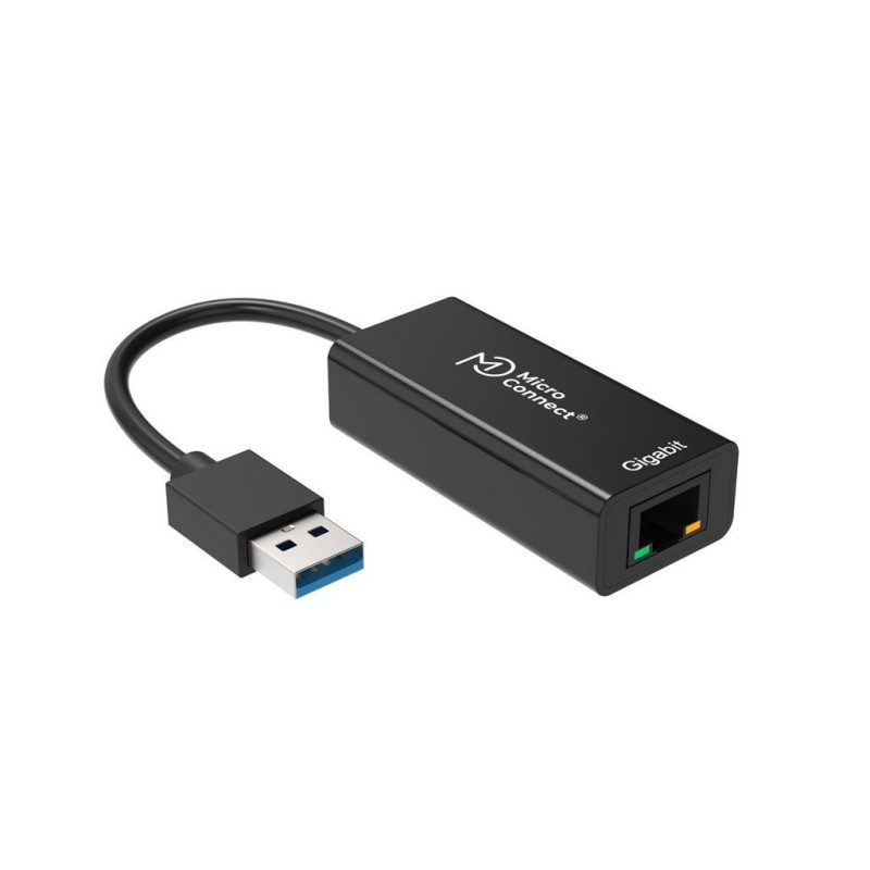 Adapter MicroConnect USB 3.0 - RJ45, črn