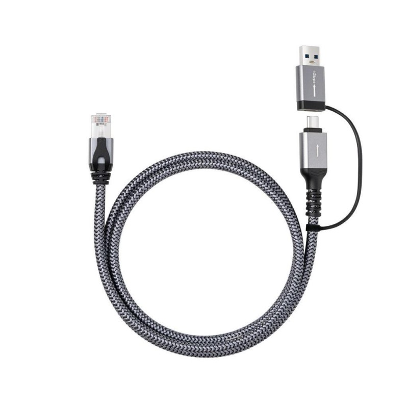Kabel MicroConnect RJ45 - USB-A/C, 1m