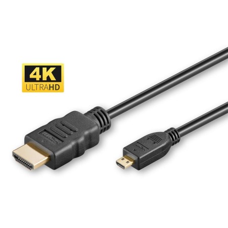 Kabel MicroConnect HDMI na mHDMI D 2.0 4K60Hz, 2m