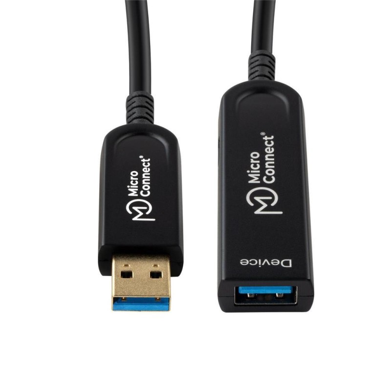 Kabel aktivni optični MicroConnect USB A-A 3.2 5V/800mA, 20m, črn