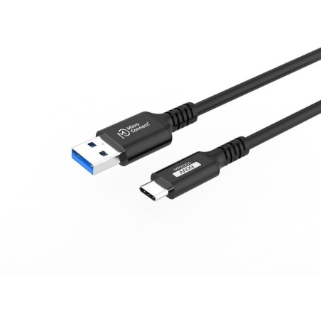 Kabel MicroConnect USB C-A 3.2 Gen2 60W, 10Gbps, 0.5m