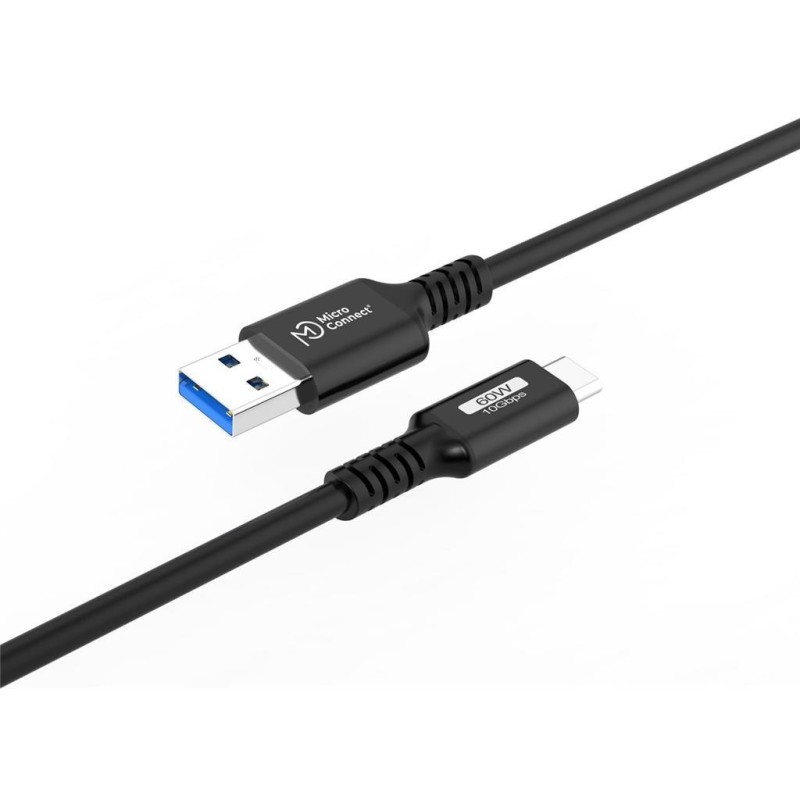 Kabel MicroConnect USB C-A 3.2 Gen2 60W, 10Gbps, 1m