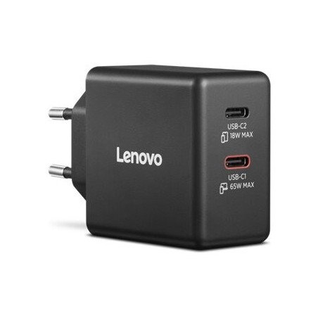 Napajalnik za prenosnik LENOVO dvojni USB-C 65W GaN