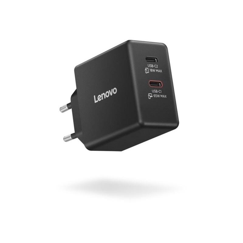 Napajalnik za prenosnik LENOVO dvojni USB-C 65W GaN
