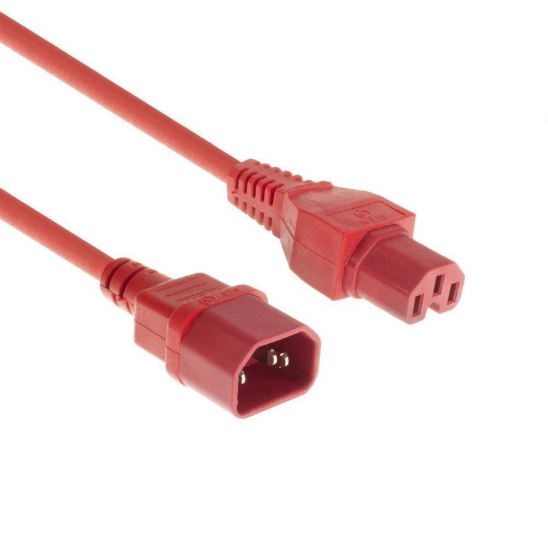 Kabel MicroConnect C14 - C15, 1,8m, rdeč