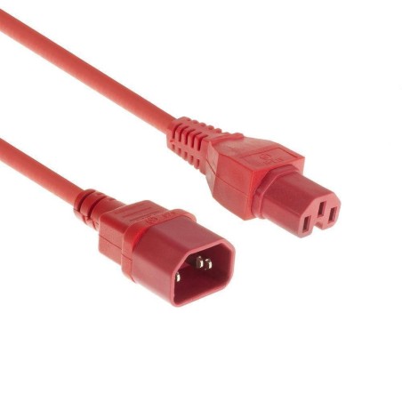 Kabel MicroConnect C14 - C15, 1,8m, rdeč