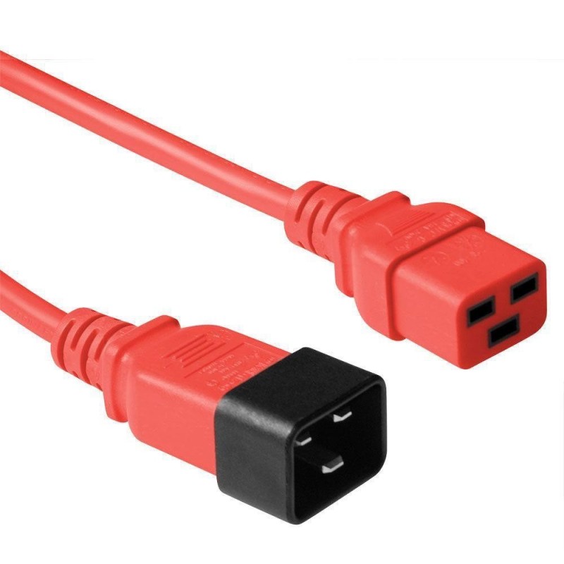 Kabel MicroConnect C20 - C19, 0,9m, rdeč