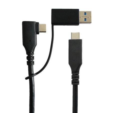 Kabel MicroConnect USB-C na USB-A/C 3.2, kotni, 1m