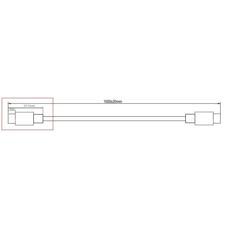 Kabel MicroConnect USB-C 3.2, 1m