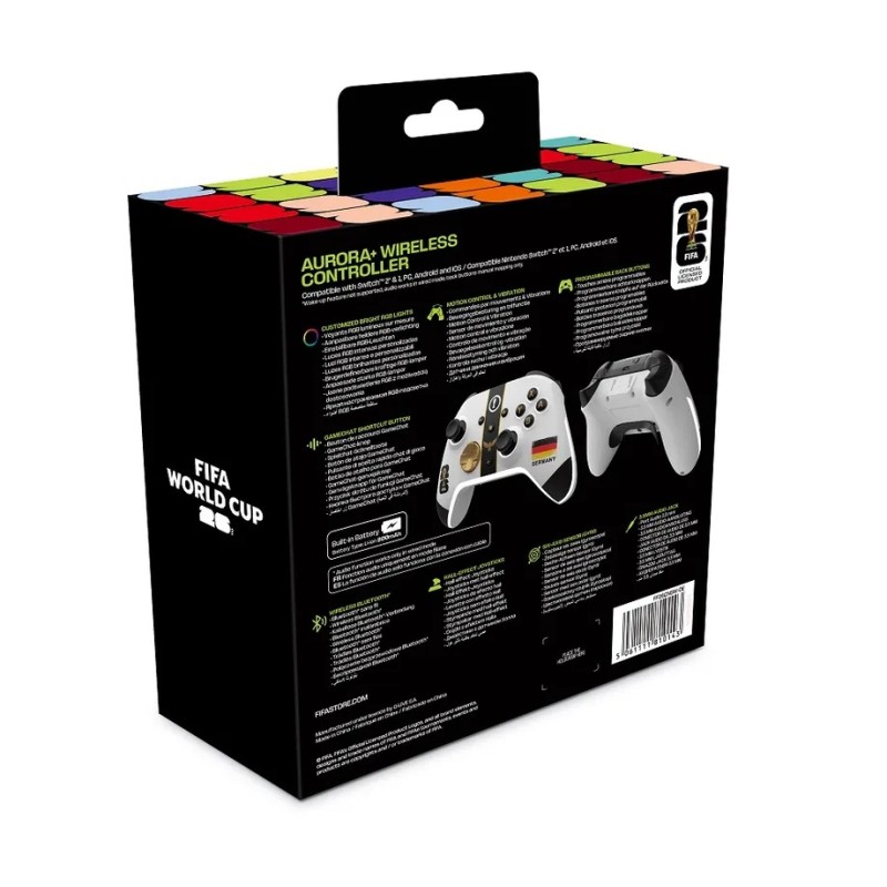 Kontroler Dragonshock FIFA World Cup 26 Aurora Germany,  Switch 1 & 2/PC