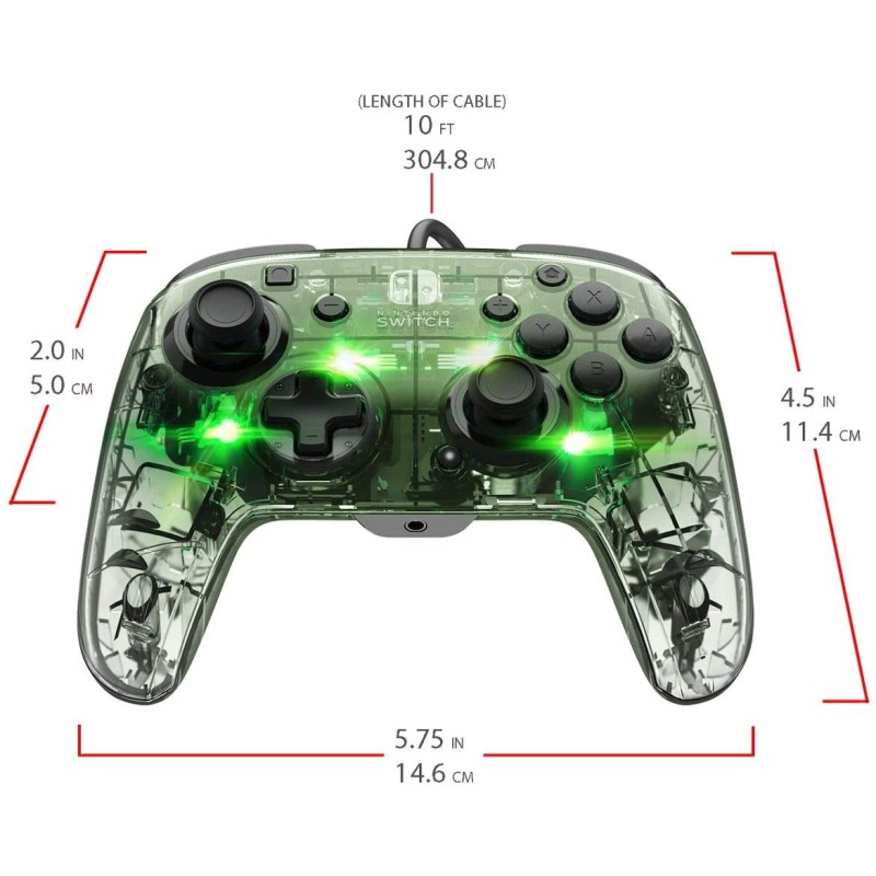 Kontroler PDP Deluxe Transparent, Switch 1 & 2