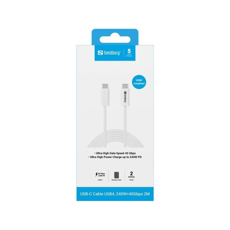 Kabel Sandberg USB-C/C, 2m