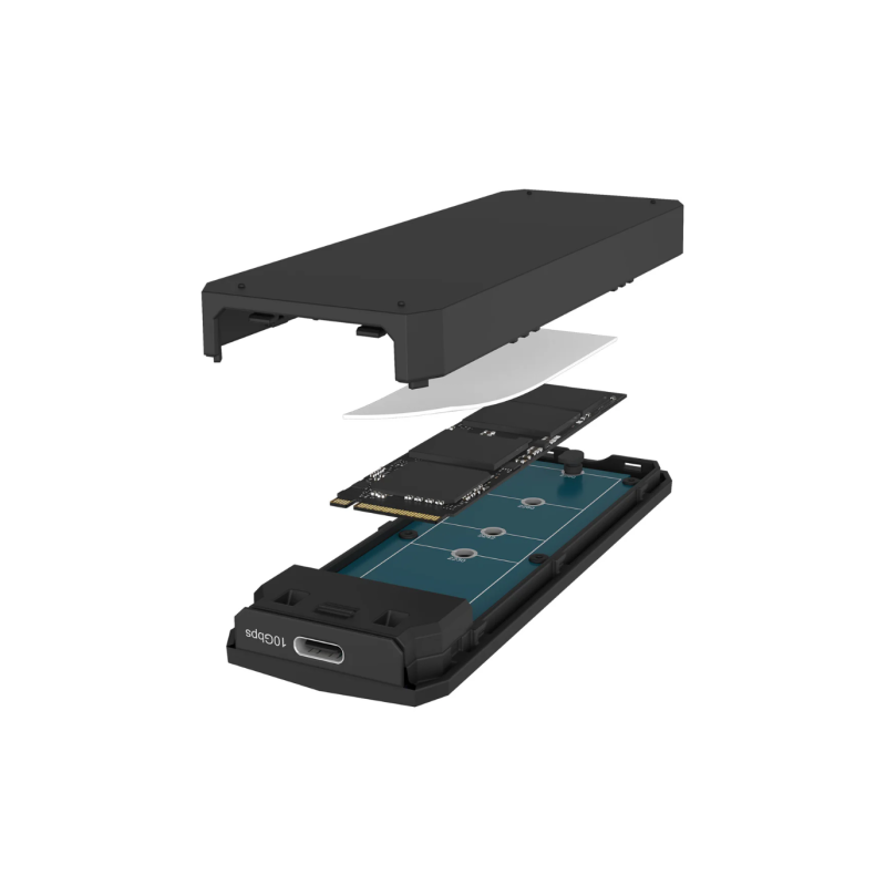 Ohišje za disk IcyBox E0019272 za M.2 NVMe SSD, RGB