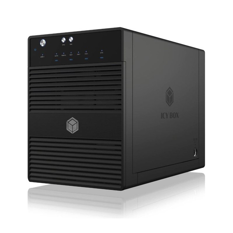 Ohišje za disk IcyBox IB-3740-C31, za 4x 3,5 in 2,5 HDD/SSD