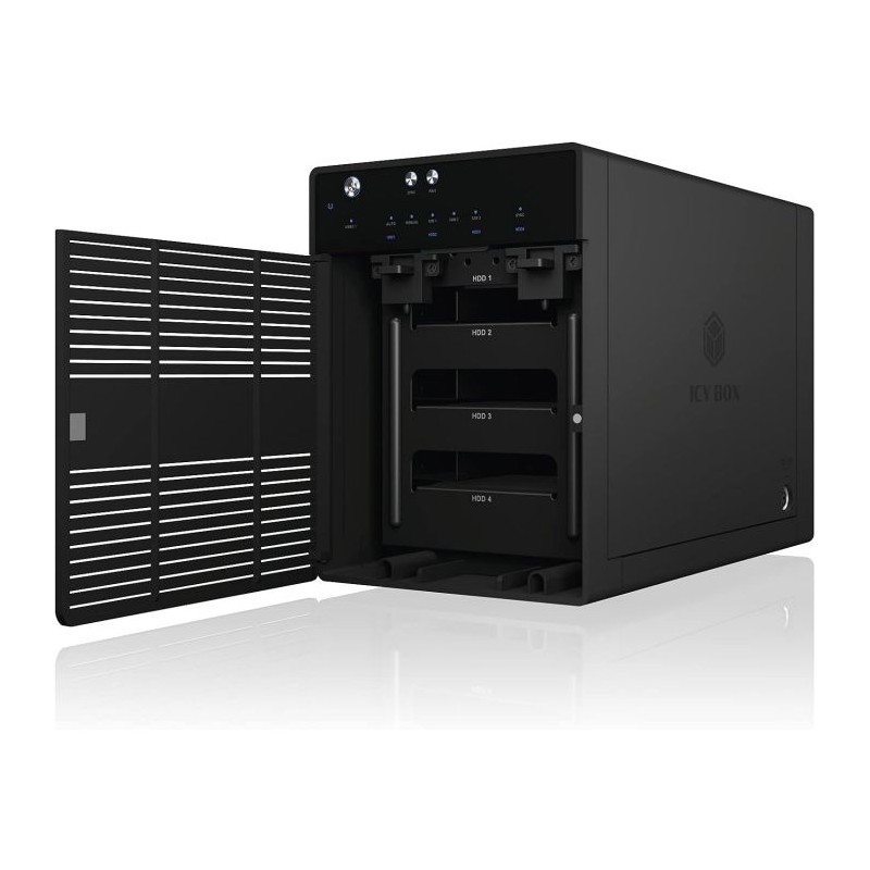 Ohišje za disk IcyBox IB-3740-C31, za 4x 3,5 in 2,5 HDD/SSD