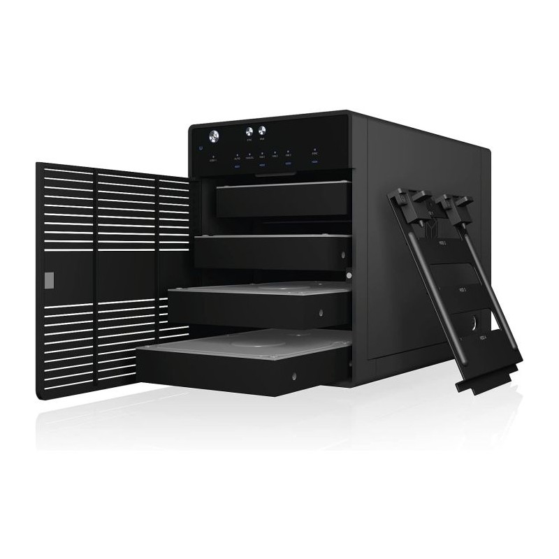 Ohišje za disk IcyBox IB-3740-C31, za 4x 3,5 in 2,5 HDD/SSD