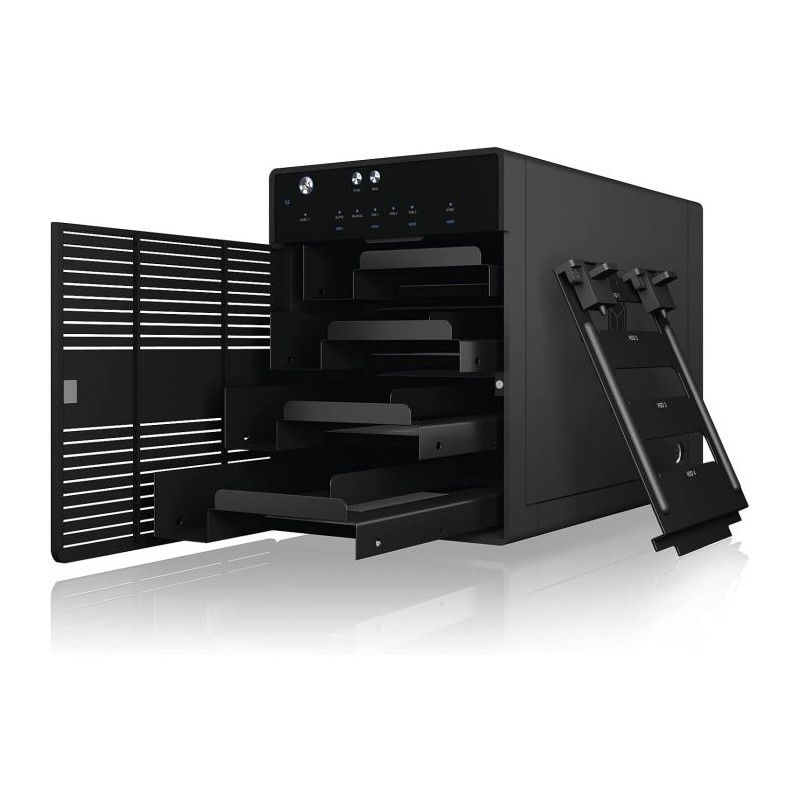 Ohišje za disk IcyBox IB-3740-C31, za 4x 3,5 in 2,5 HDD/SSD